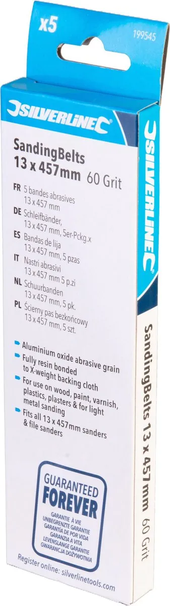 Silverline Schuurbanden 13x457mm Korrel 60