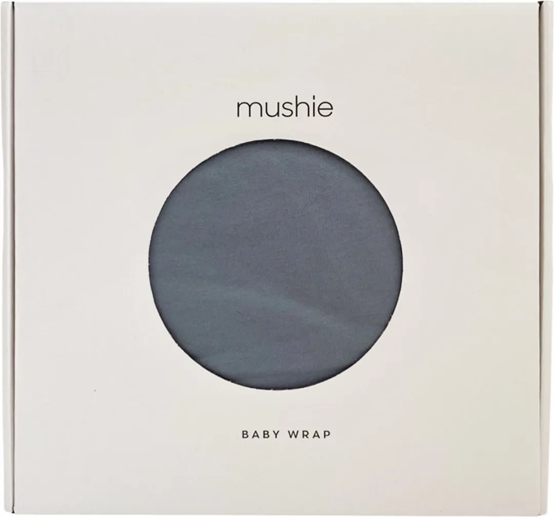 Mushie Baby Wikkeldoek Tradewinds - Grijsblauw