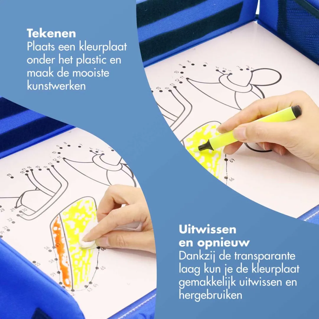 Imoshion Reistafel Blauw - Tekentafel met Tablethouder