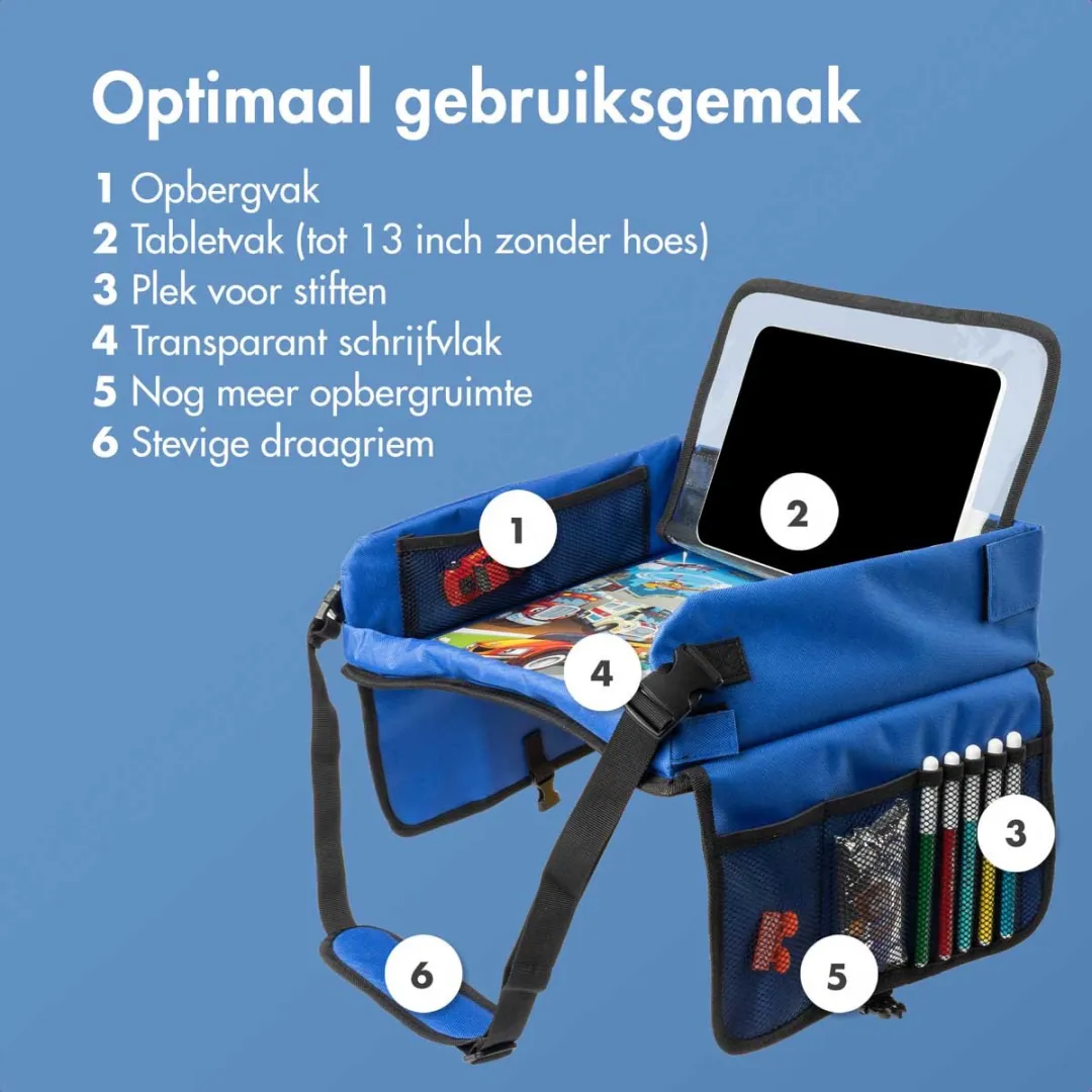 Imoshion Reistafel Blauw - Tekentafel met Tablethouder