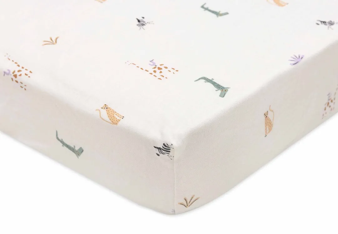 Jollein Jungle Jambo Hoeslaken Jersey 40/50x80/90cm - Multicolor