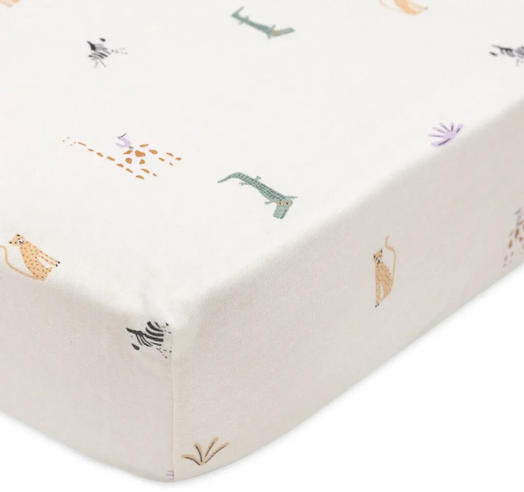 Jollein Jungle Jambo Hoeslaken Jersey 40/50x80/90cm - Multicolor