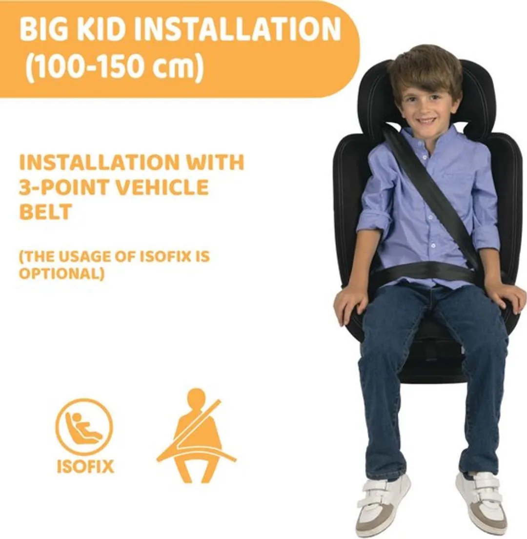 Chicco Mokita Autostoel I-Size - 15 maanden tot 12 jaar - Zwart