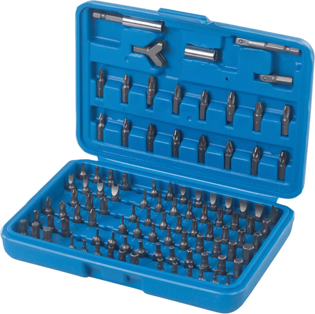 Silverline 100-delige Schroevendraaier Bit Set