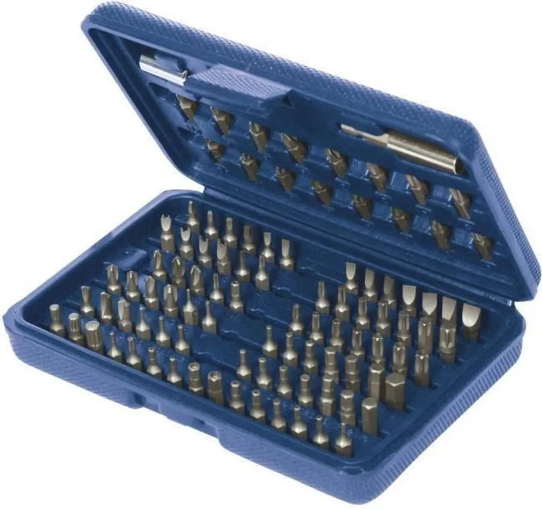 Silverline 100-delige Schroevendraaier Bit Set - Hout