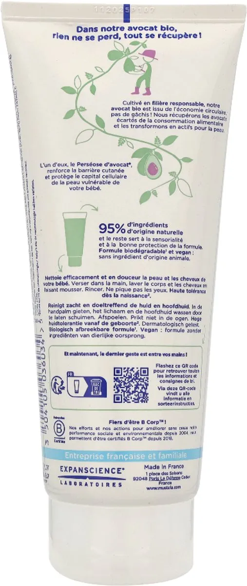 Mustela Baby 2-in-1 Wasgel 200ml