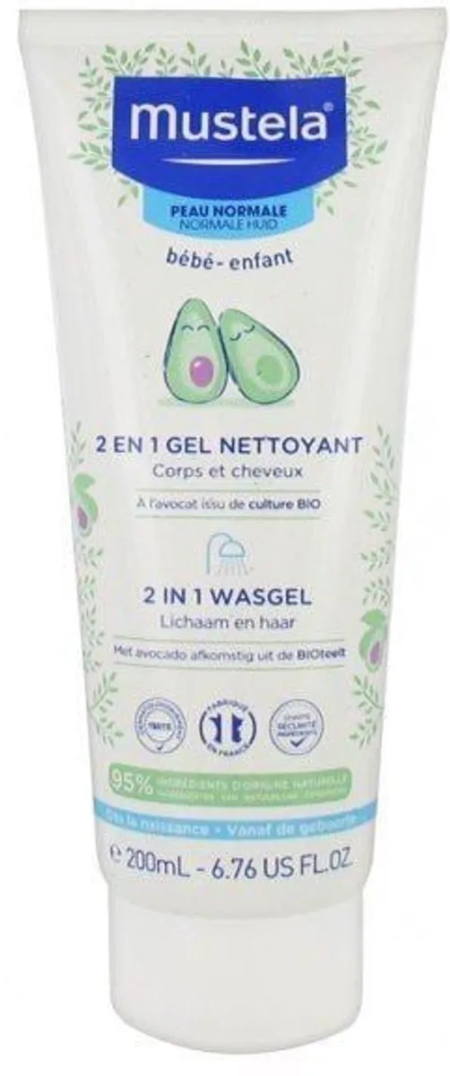 Mustela Baby 2-in-1 Wasgel 200ml