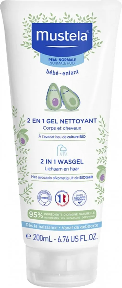 Mustela Baby 2-in-1 Wasgel 200ml