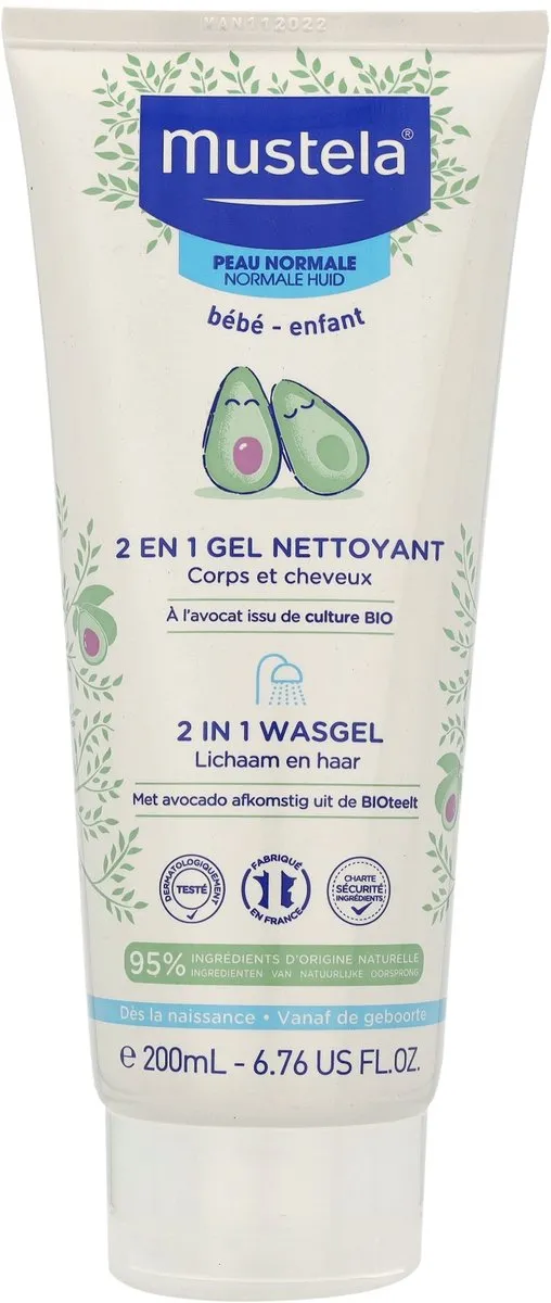 Mustela Baby 2-in-1 Wasgel 200ml