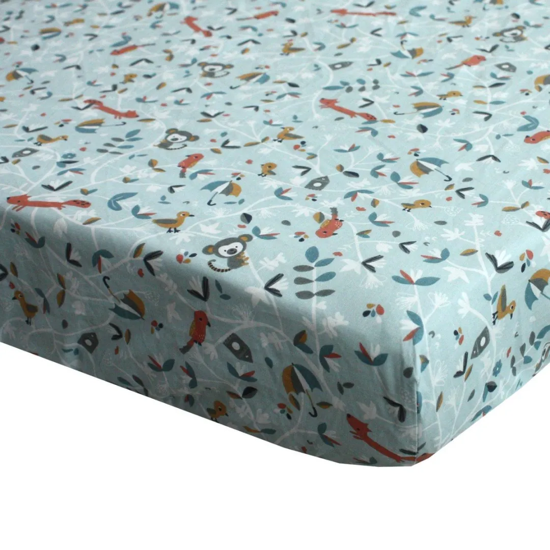 BINK Bedding Hoeslaken Sam Wieg 40x80cm - Lichtblauw
