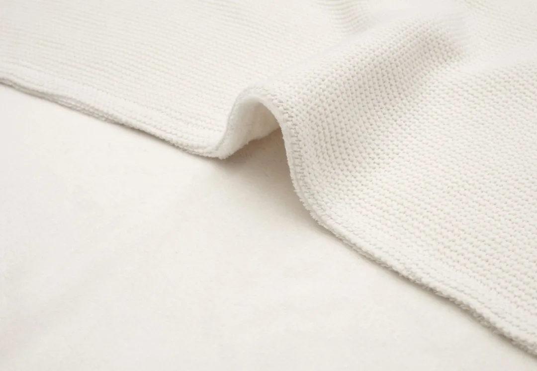 Jollein Deken Wieg Basic Knit 75x100cm - Ivory/Coral