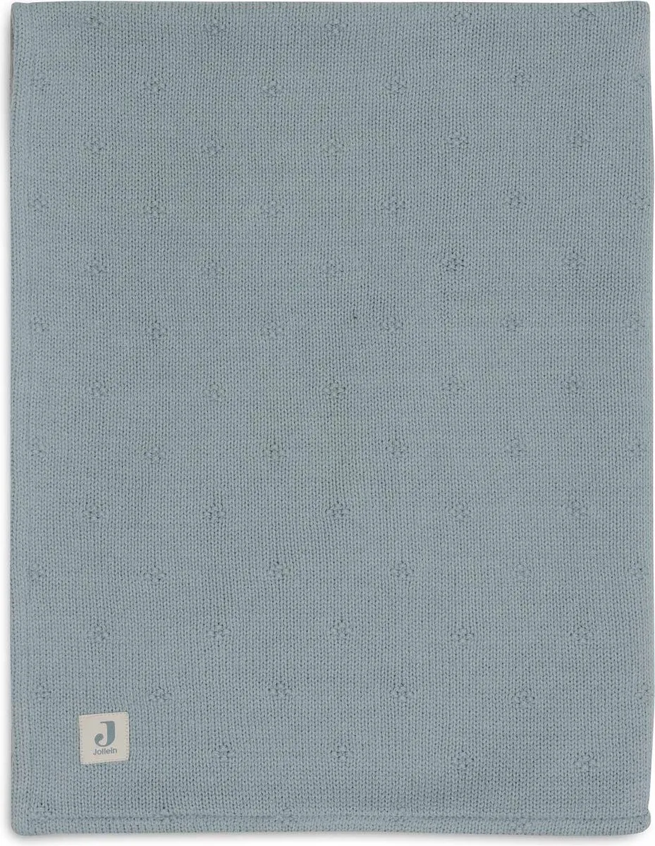 Jollein Deken Ledikant Cosy Knit Sea Green 100x150cm