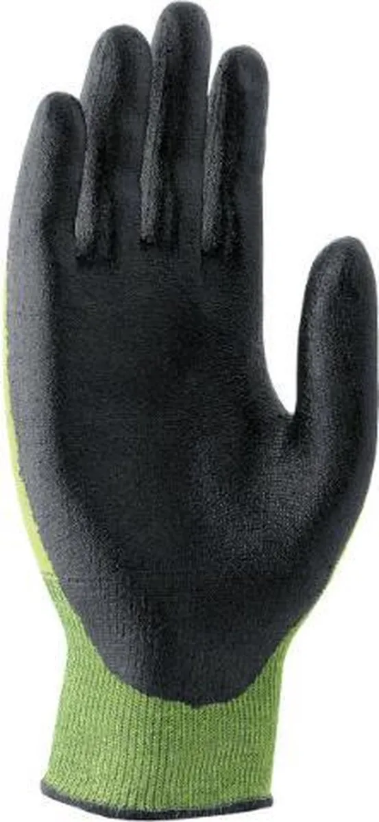 Uvex C500 Dry/Wet Snijbestendige Handschoen - M - Groen/Zwart