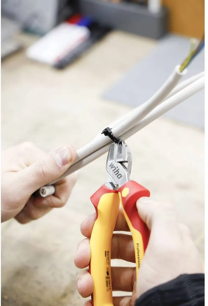 Wiha Zijkniptang Professional DynamicJoint 43335 - Geel/Rood
