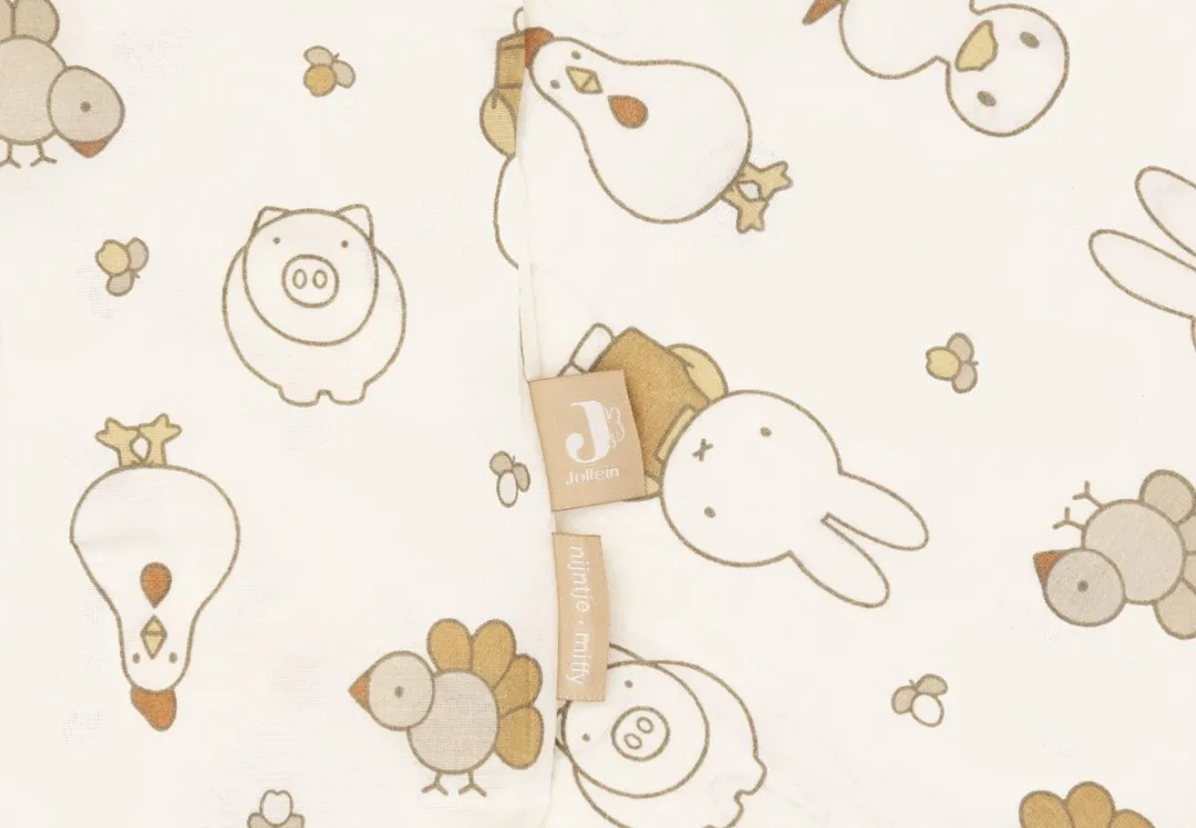 Jollein Dekbedovertrek Miffy Family Farm - 100x140cm