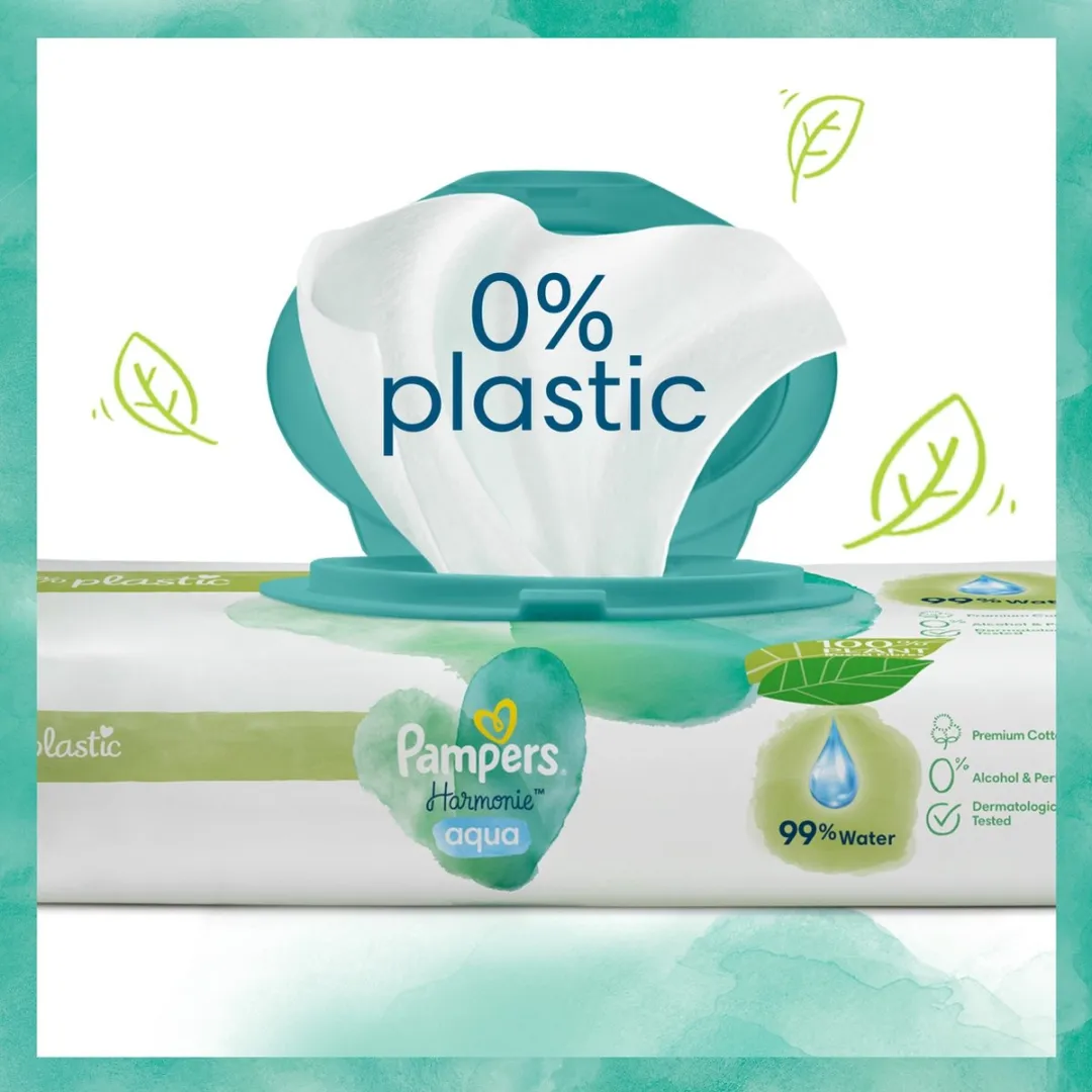 Pampers Harmonie Aqua Billendoekjes 48 Stuks