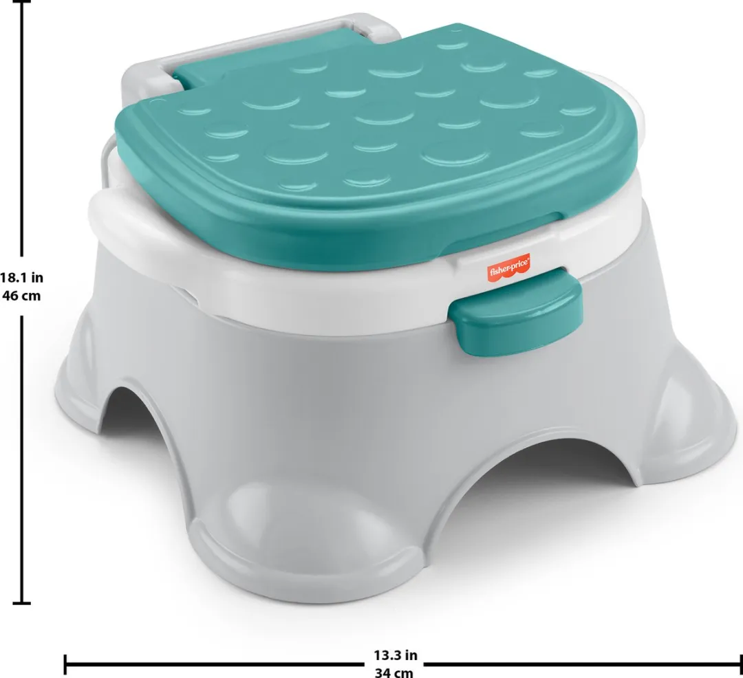 Fisher Price 3-in-1 Plaspotje - Grijs/ Groen