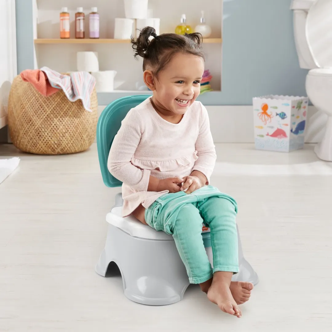 Fisher Price 3-in-1 Plaspotje - Grijs/ Groen