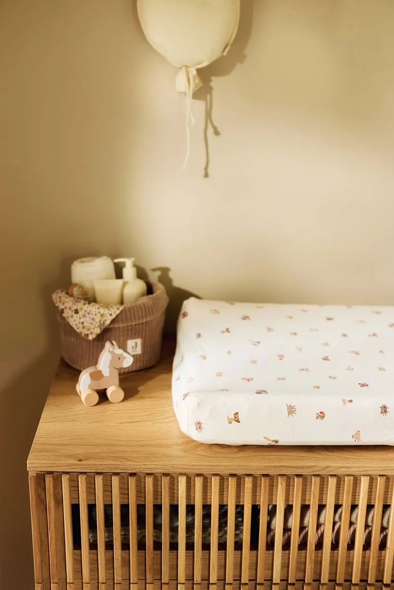 Jollein Commode Mandje Cloudy Rib Milky Coffee