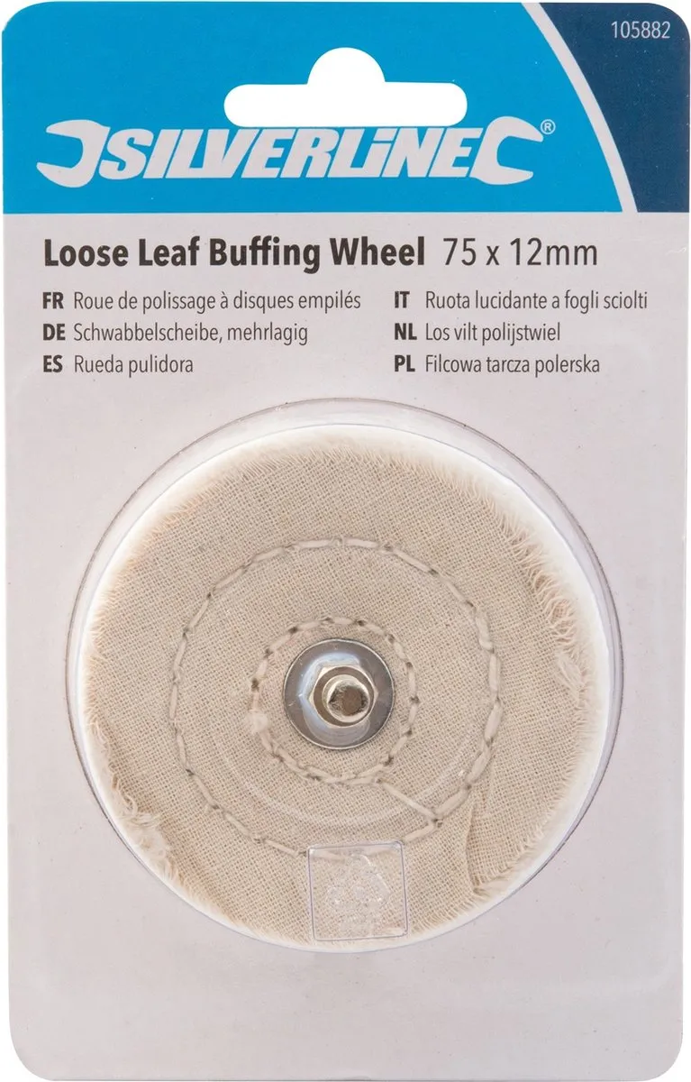 Silverline Vilt Polijstwiel Ø75 x 12mm - Metaal