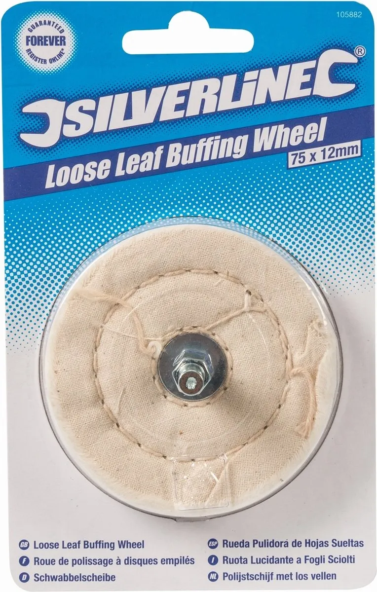 Silverline Vilt Polijstwiel Ø75 x 12mm - Metaal