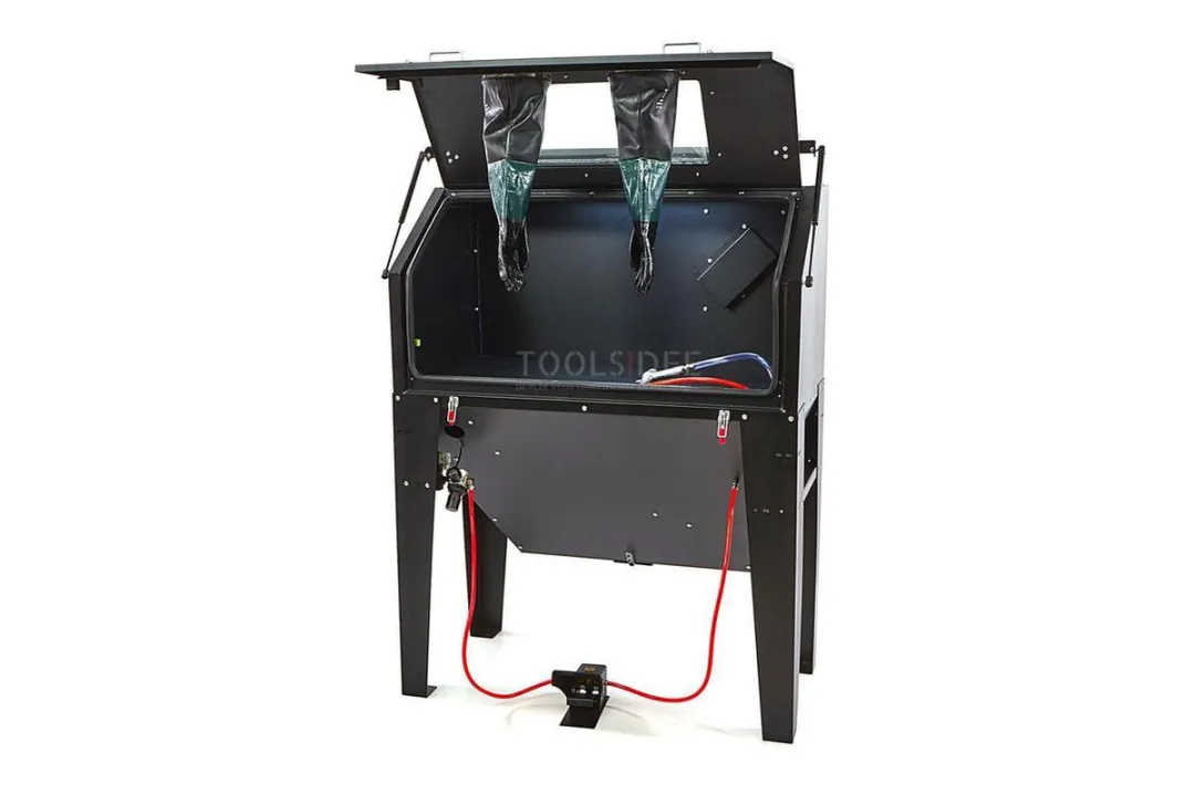 HBM SBC 500 Straalcabine met Afzuiging - Zwart