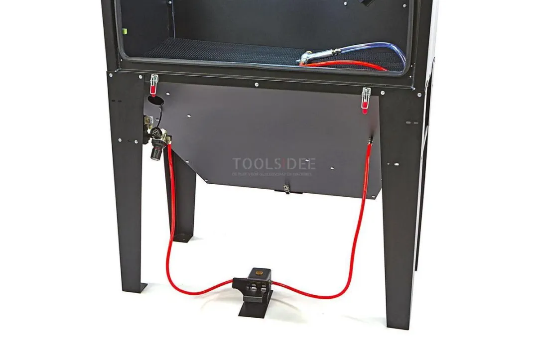 HBM SBC 500 Straalcabine met Afzuiging - Zwart