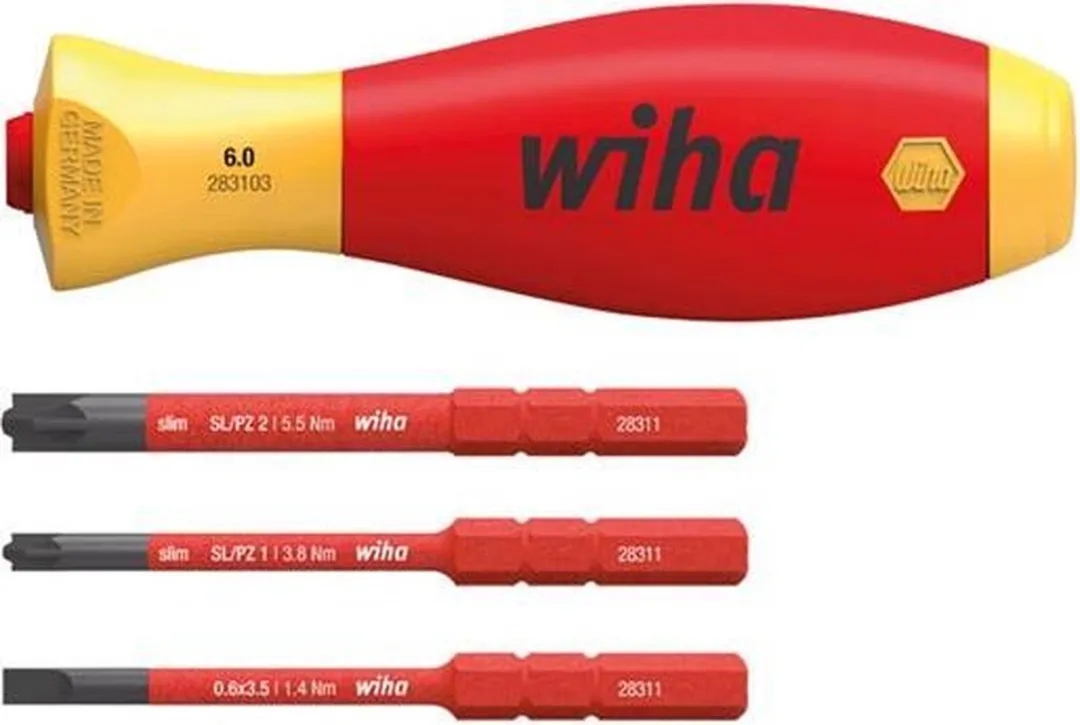 Wiha SB 2831 03 SoftFinish Schroevendraaierset - 3-delig - Geel/Rood - afbeelding 2 van 2