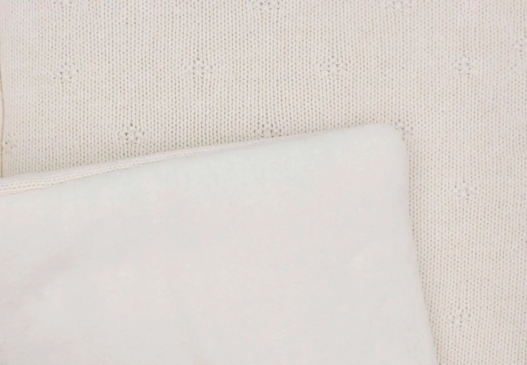 Jollein Boxkleed 75x95cm Cosy Knit Ivory