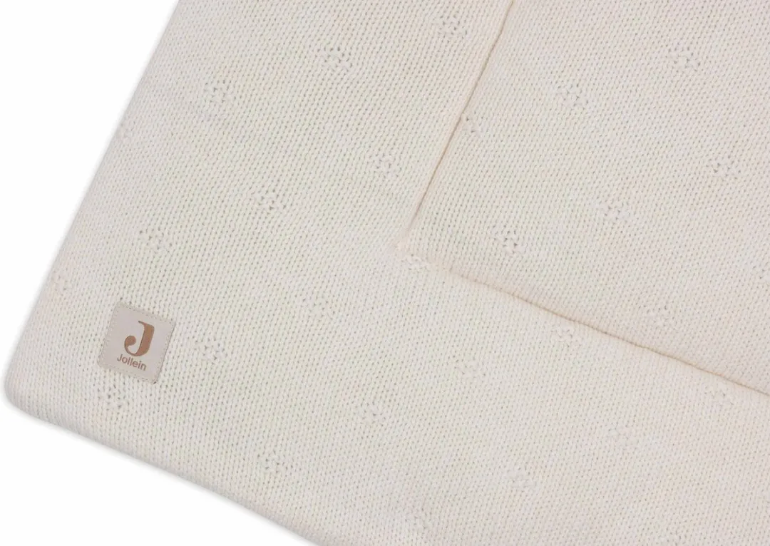 Jollein Boxkleed 75x95cm Cosy Knit Ivory