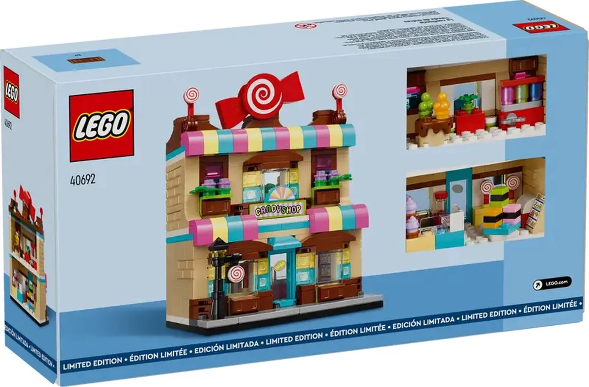 LEGO 40692 Candy Store Snoepwinkel - 345 Stukken - Rood/Geel/ Groen