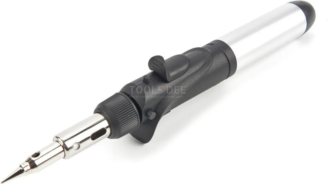 HBM Gassoldeerset 7777 - Micro soldeerpen met 6 opzetstukken