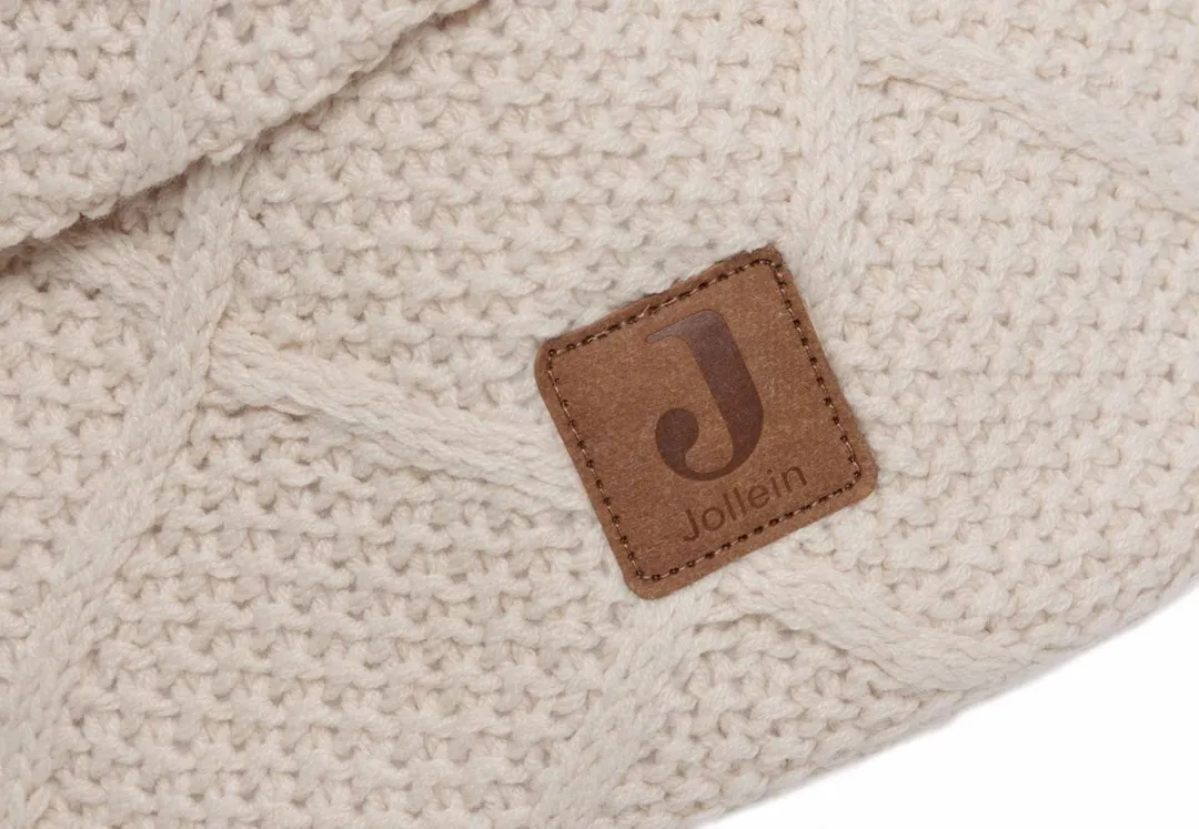 Jollein Commode Mandje Check Knit Oatmeal 14x18cm