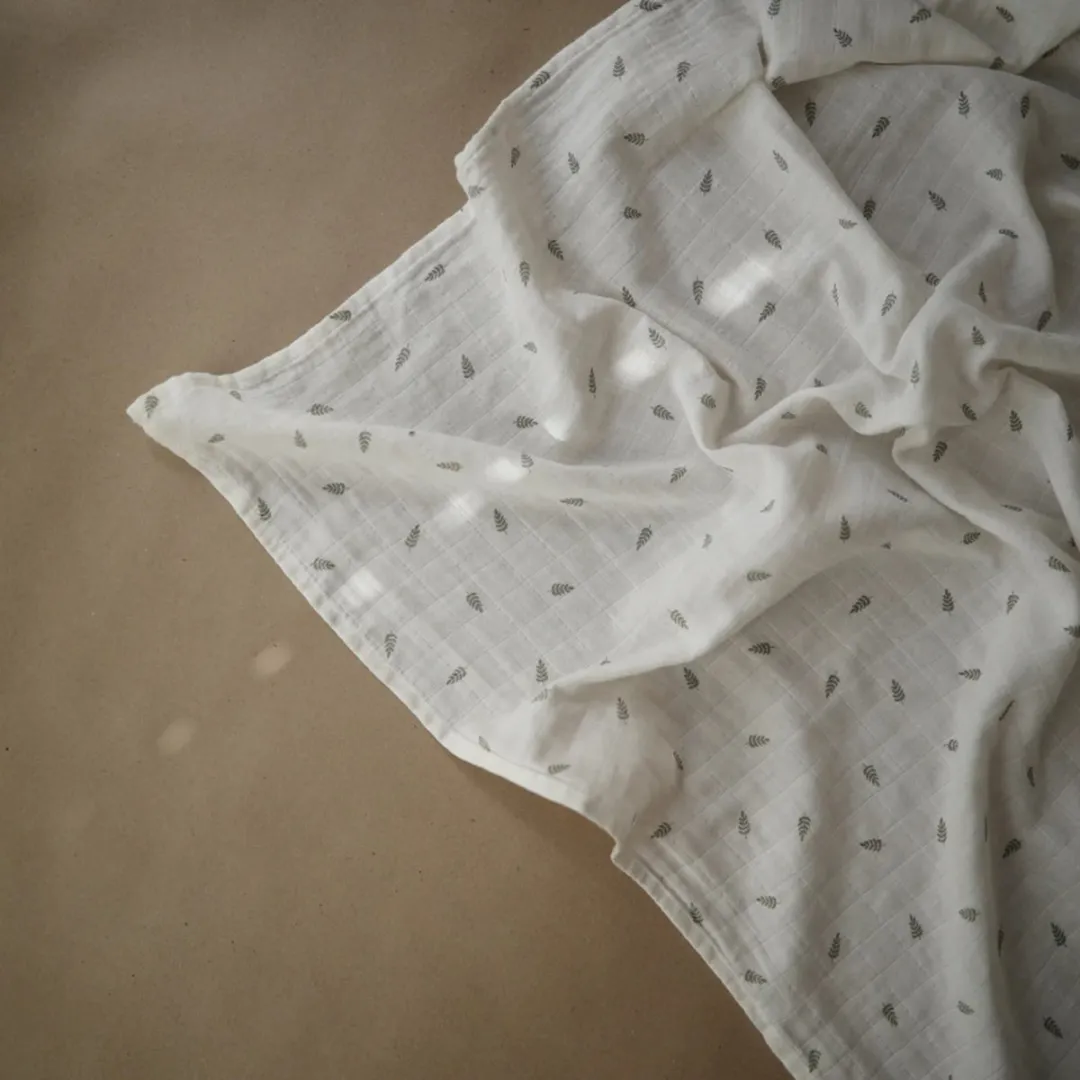 Mushie Hydrofiel Doek 120x120cm - Wit