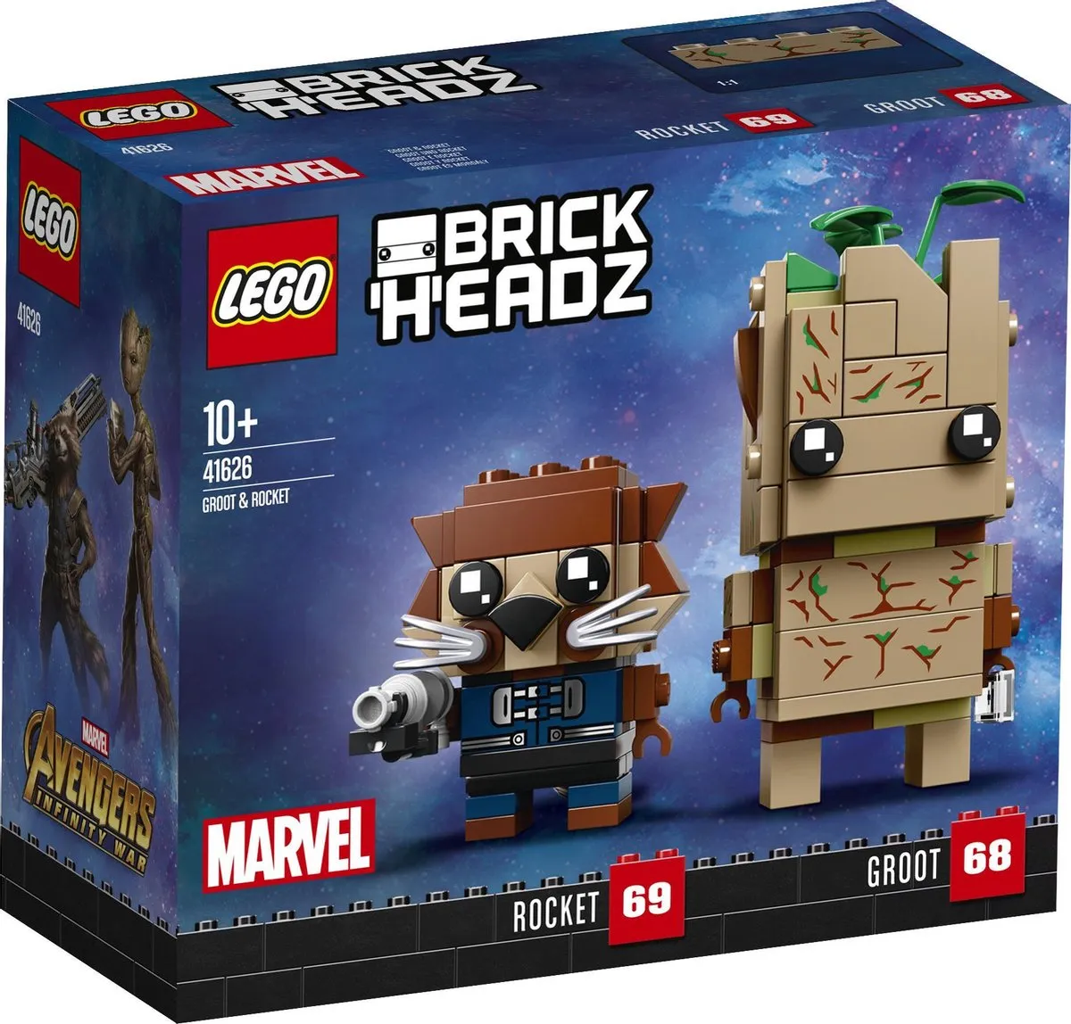 LEGO Brickheadz Groot & Rocket 41626