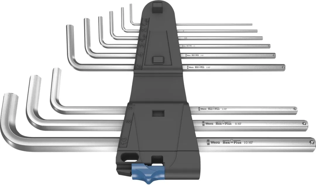 Wera 950L/9 Inbussleutelset - 9 Stuks - Zilver