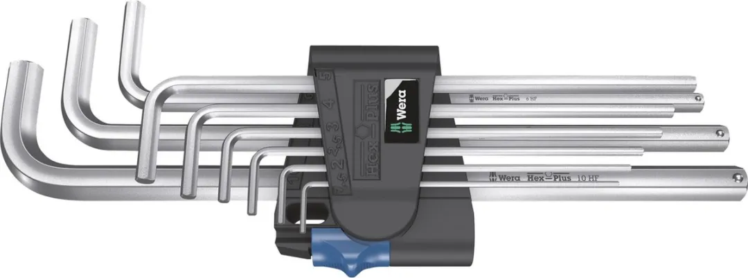 Wera 950L/9 Inbussleutelset - 9 Stuks - Zilver