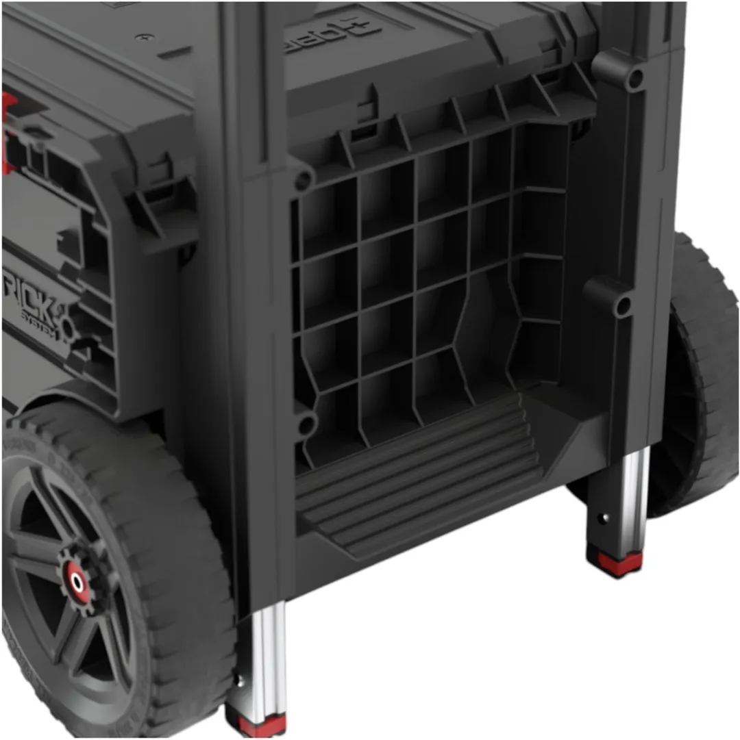 Toolbrothers RHINO L Drawer 3 Cart Plus ECO Gereedschapskist - 2x 4,5L + 12L - Rood/Zwart - afbeelding 6 van 6