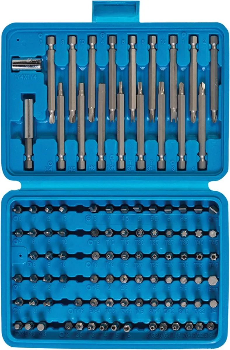 Silverline 633662 Bit Set 98-delig