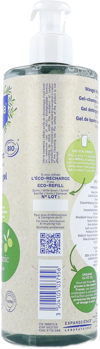 Mustela Bio Wasgel Hair & Body 400ml