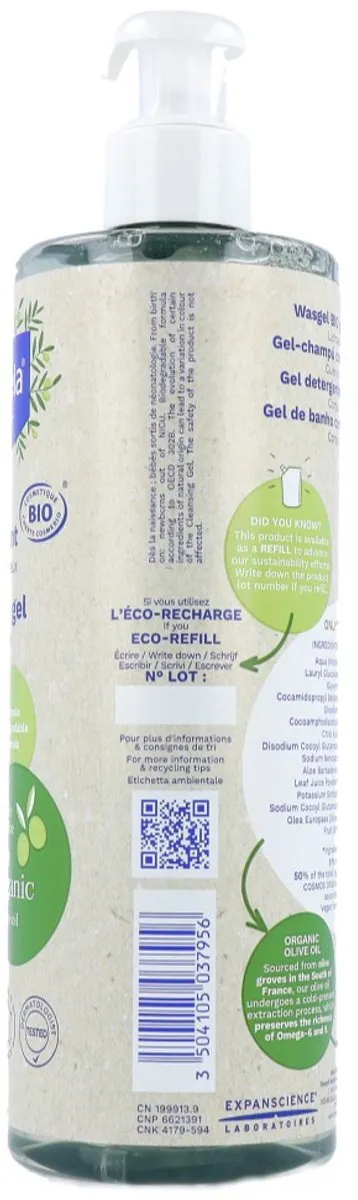 Mustela Bio Wasgel Hair & Body 400ml