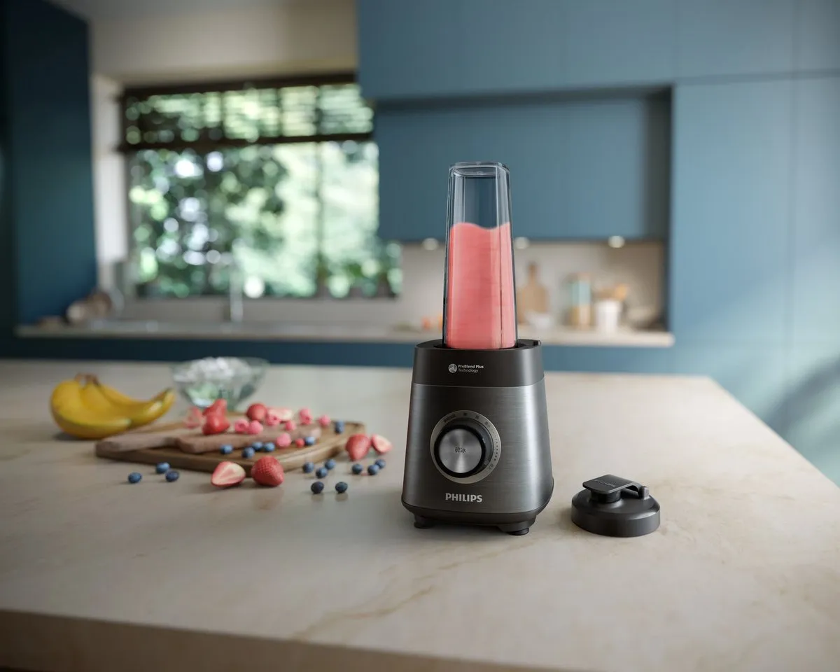 Philips HR3041/00 Blender 1200W - Zwart/Grijs