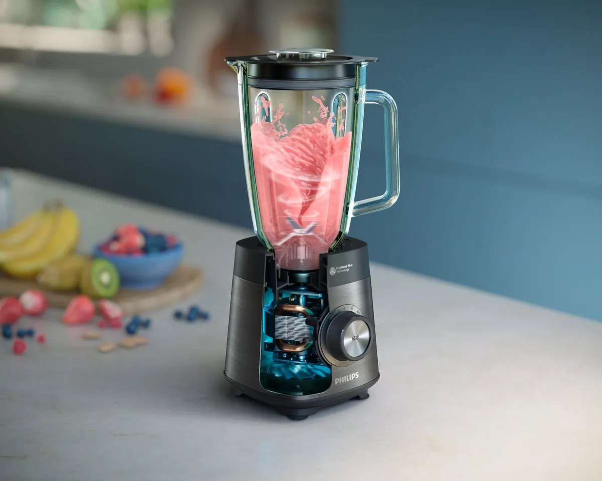 Philips HR3041/00 Blender 1200W - Zwart/Grijs