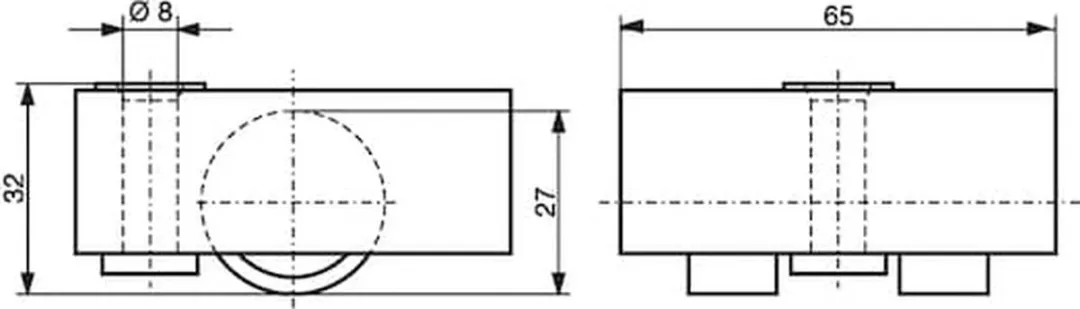 Würth Dubbel Design Meubelwiel Draaibaar 27cm - 4 Stuks