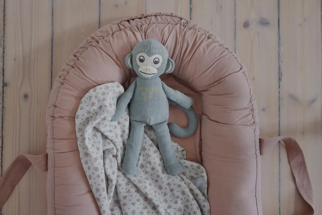 Elodie Snuggle Knuffel Aap - Groen