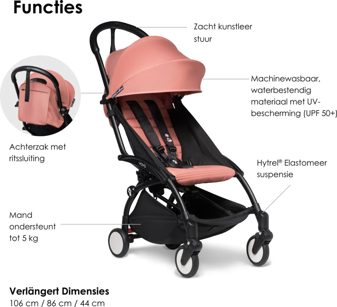 Babyzen YOYO2 Kinderwagen - Ginger 6+ Kleurenpakket