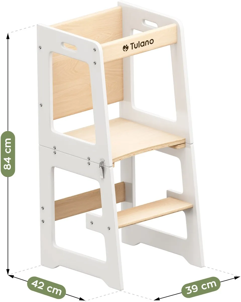 Tulano Mooby 35 Keukenhelper 3-in-1 - 60 kg - Wit/Natural