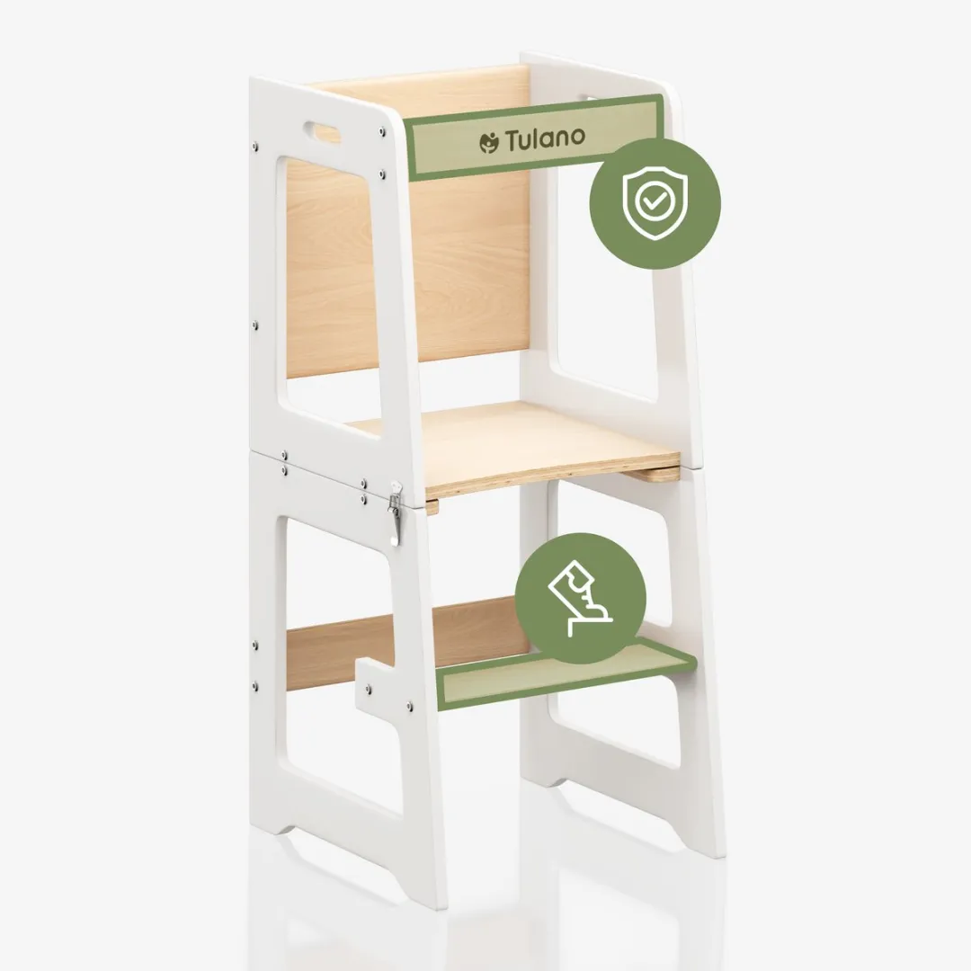 Tulano Mooby 35 Keukenhelper 3-in-1 - 60 kg - Wit/Natural