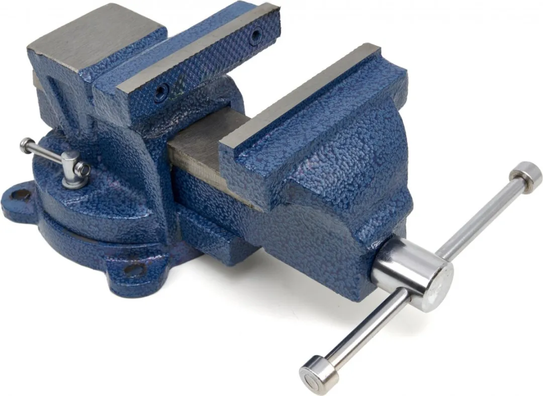 HBM Profi 100mm Bankschroef met draaibaar onderstel