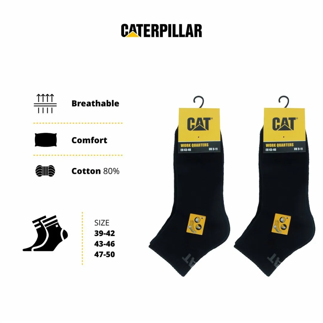 Caterpillar Quarter Sokken Heren - 6 Paar - Blauw